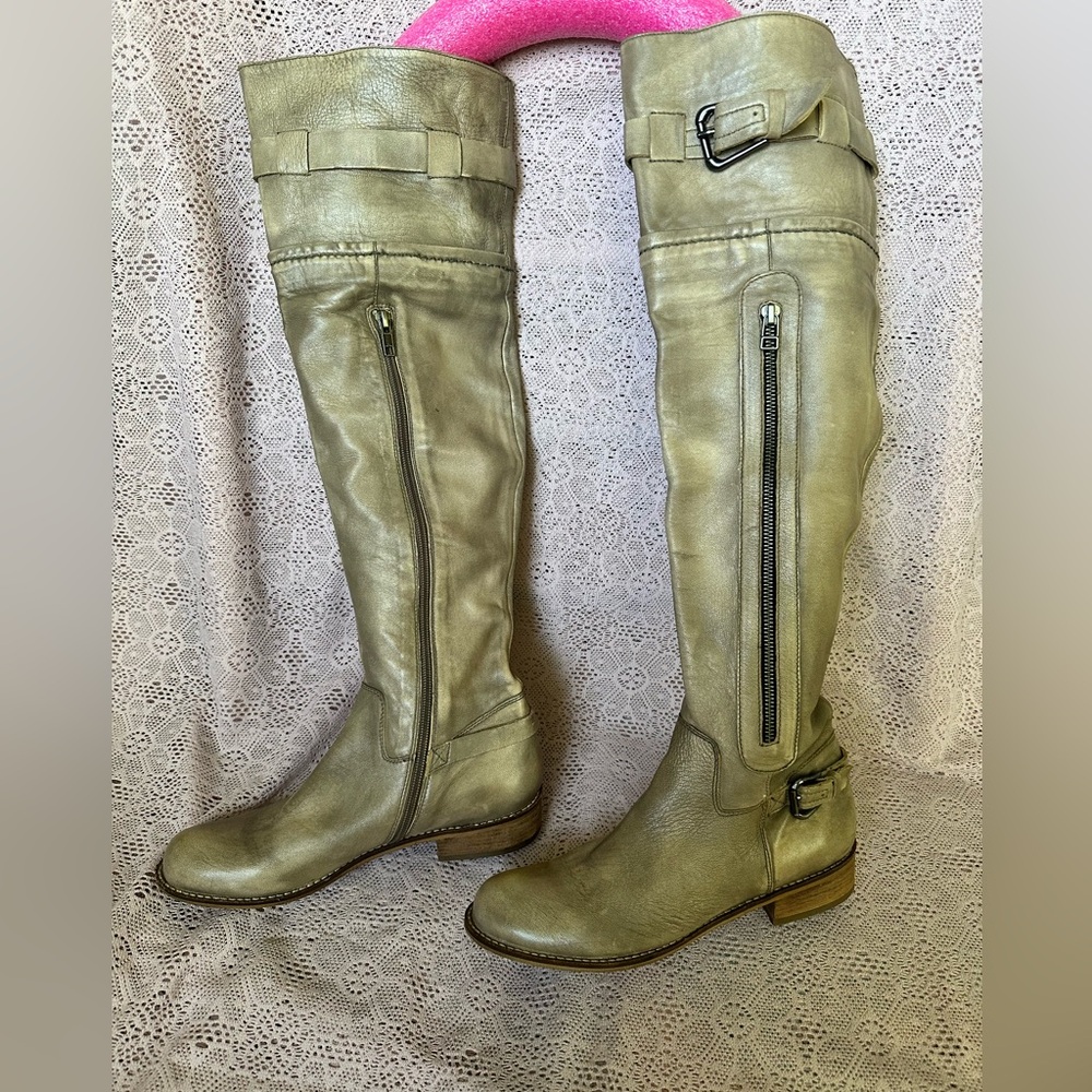 Tan, Thigh High Steve Madden Boots